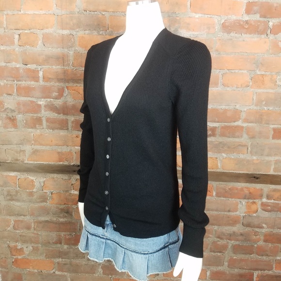 Banana Republic Women's Sweater Black Cardigan - Picture 3 of 6